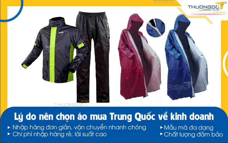 Nhập áo mưa Trung Quốc trên các trang TMĐT tại Thương Đô Logistics