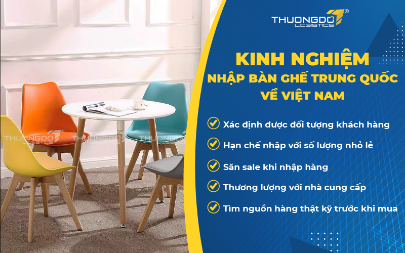 Kinh nghiệm order bàn ghế Trung Quốc cực chuẩn giá với giá thành rẻ