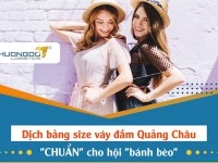 Dịch bảng size váy đầm Quảng Châu “CHUẨN” cho hội “bánh bèo”