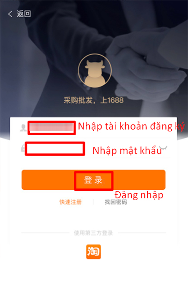 Đăng nhập tài khoản