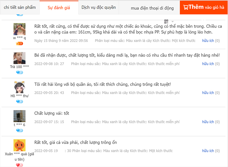 Xem thêm đánh giá của những người mua hàng trước