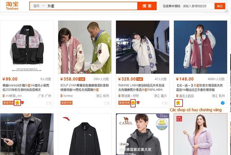 Đánh giá quá shop huy chương vàng