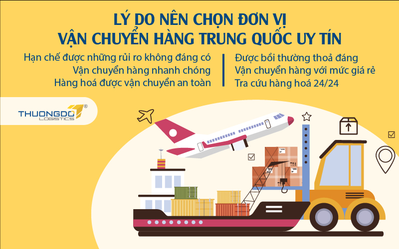 Lý do nên chọn đơn vị vận chuyển hàng Trung Quốc uy tín