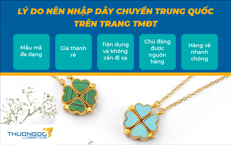 Lý do nên nhập dây chuyền Trung Quốc trên trang TMĐT