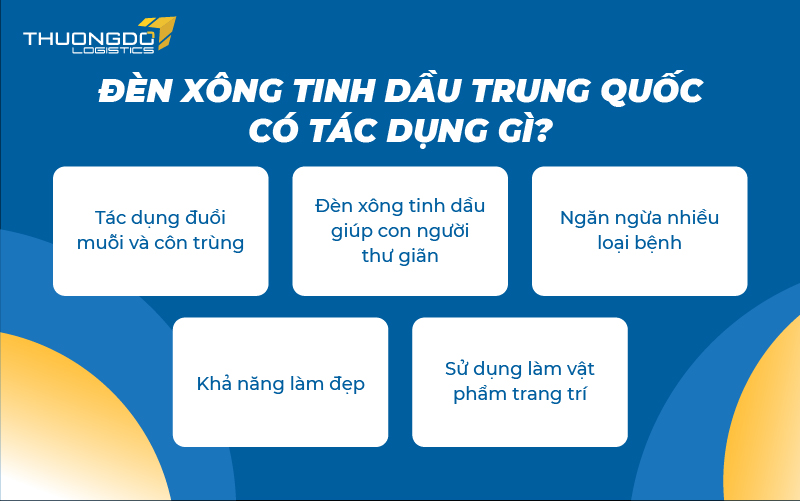 Đèn xông tinh dầu Trung Quốc có tác dụng gì?