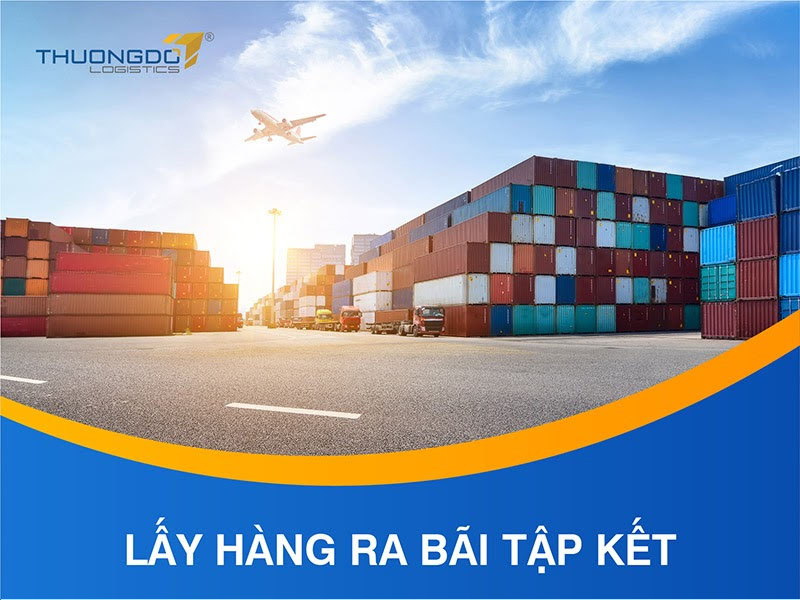 Vận chuyển hàng hoá ra bãi tập kết