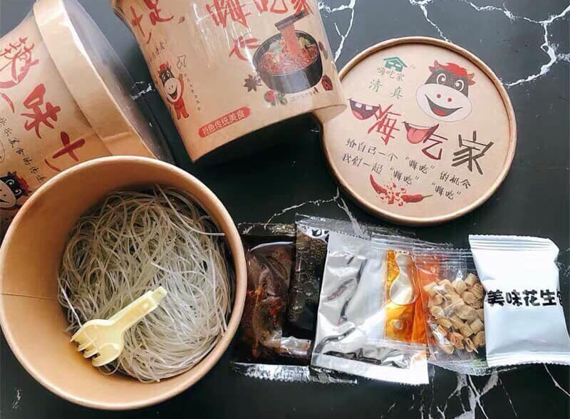 Miến ăn liền đặc trưng Trùng Khánh