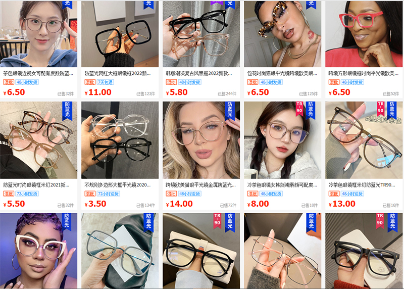 Link xưởng order mắt kính thời trang