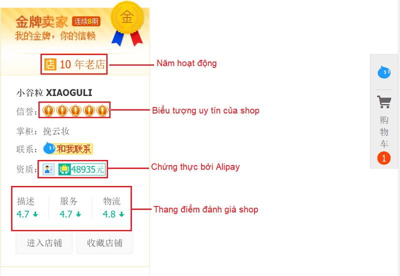 Nên chọn mua hàng của nhà cung cấp có chỉ số tốt