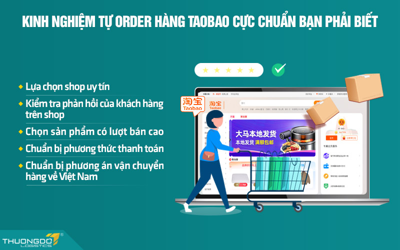 Một số kinh nghiệm tự order Taobao về Việt Nam không qua trung gian bạn cần biết