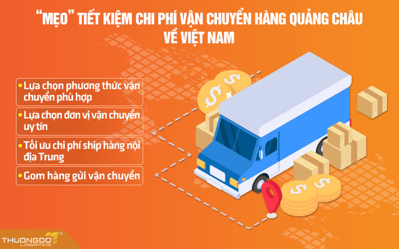 "Mẹo" tiết kiệm chi phí vận chuyển hàng Quảng Châu về Việt Nam