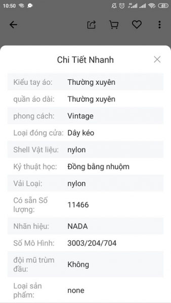 Kiểm tra chi tiết sản phẩm cần mua