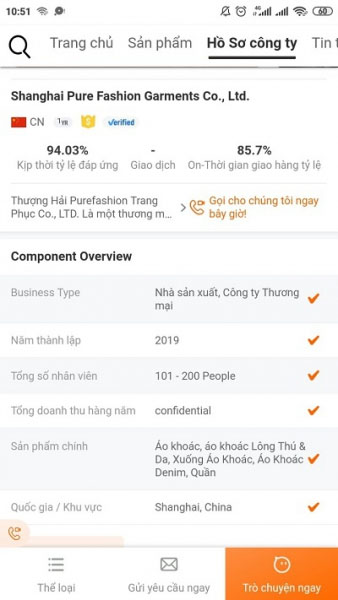 Kiểm tra kỹ thông tin về công ty cung cấp sản phẩm