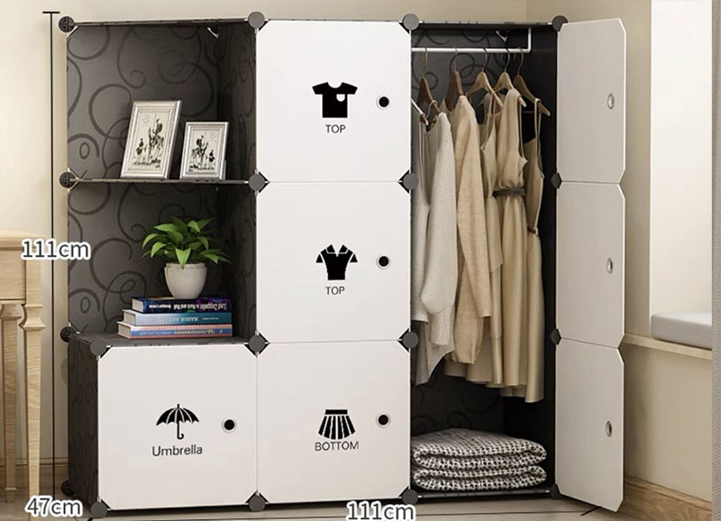 Tủ đựng đồ đi dây đèn led thông minh
