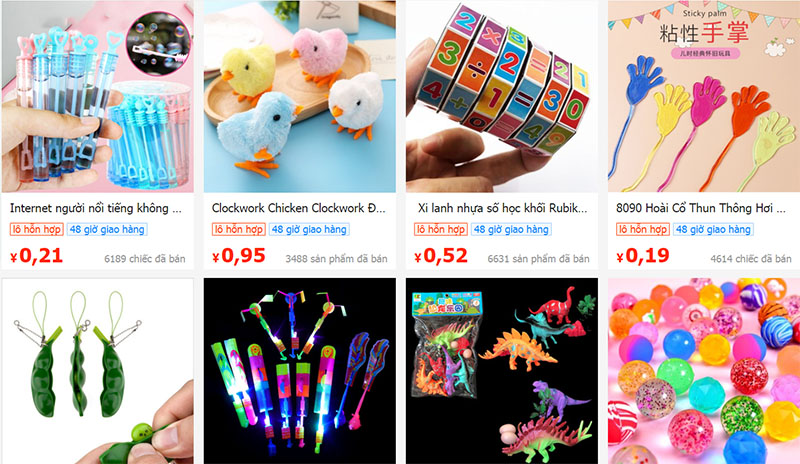 Shop đồ chơi trẻ em giá rẻ trên 1688