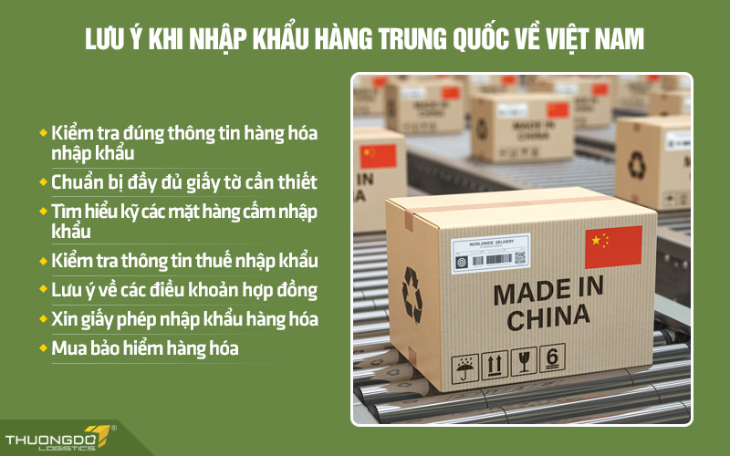 Một số lưu ý khi nhập khẩu hàng Trung Quốc về Việt Nam bạn cần biết