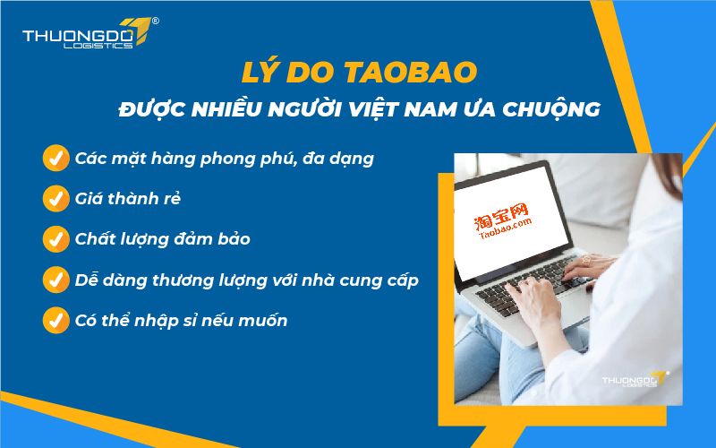 Lý do Taobao được nhiều người Việt nam ưa chuộng