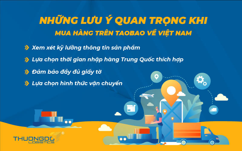 Những lưu ý quan trọng khi mua hàng trên Taobao về Việt Nam