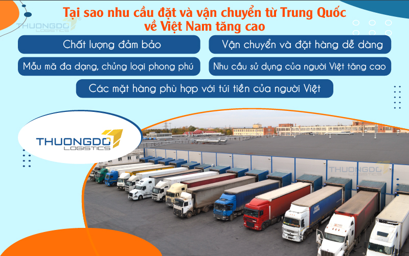 Tại sao nhu cầu đặt và vận chuyển từ Trung Quốc về Việt Nam tăng cao