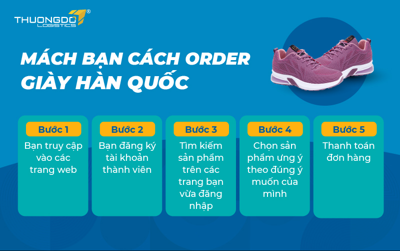 Mách bạn cách order giày Hàn quốc
