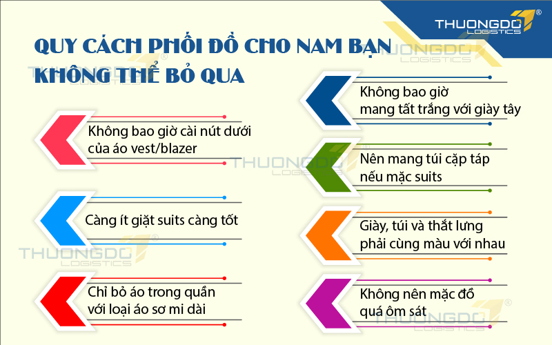 Quy cách phối đồ cho nam bạn không thể bỏ qua
