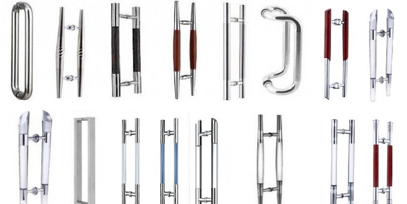 Một số mẫu tay nắm cửa phòng tắm kính được sử dụng phổ biến hiện nay
