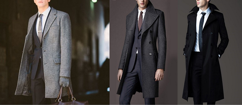 Suit kết hợp áo khoác dáng dài là cách giữ ấm hiệu quả trong mùa đông
