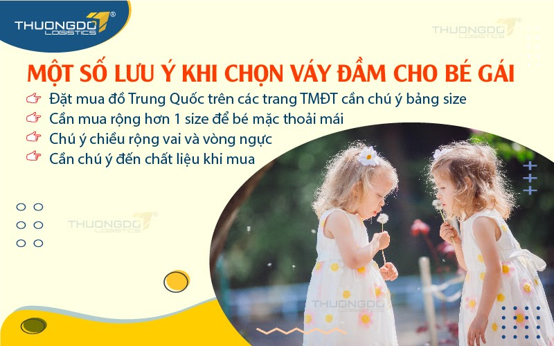 Một số lưu ý khi chọn váy đầm cho bé gái