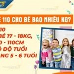Size 110 cho bé bao nhiêu kg? Tư vấn cách chọn size quần áo Trung Quốc cho bé