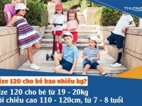 Size 120 cho bé bao nhiêu kg – Bảng size quần áo Trung Quốc cho bé 