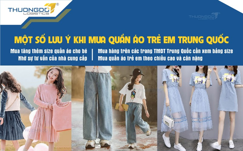 Một số lưu ý khi mua quần áo trẻ em Trung Quốc