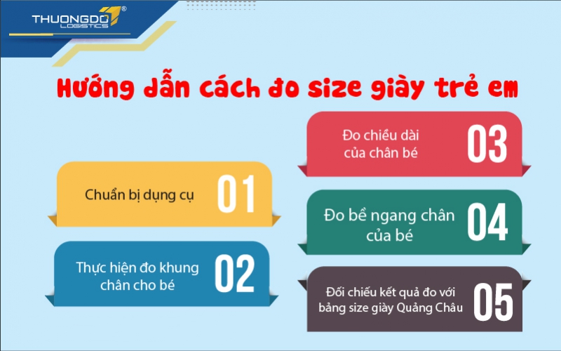 Quy trình đo size giày trẻ em