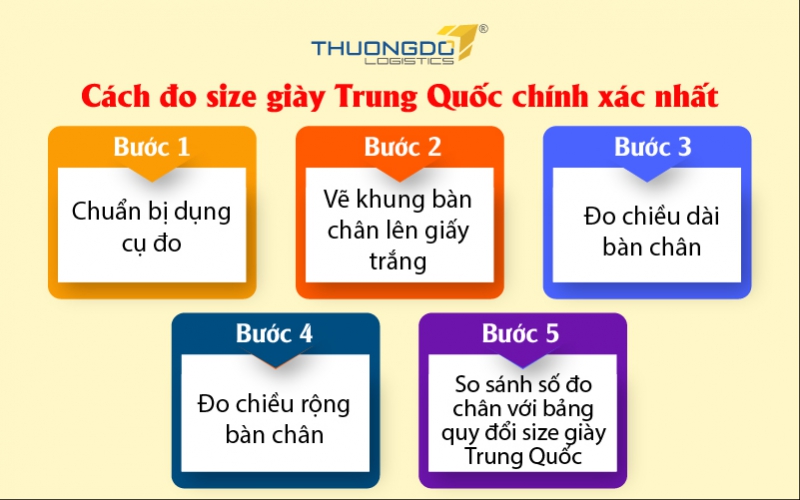 Cách đo size giày Trung Quốc chính xác nhất