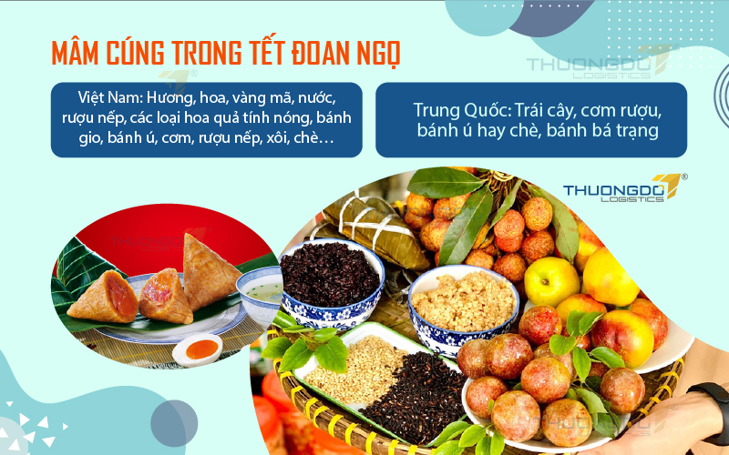 Mâm cúng trong Tết Đoan Ngọ