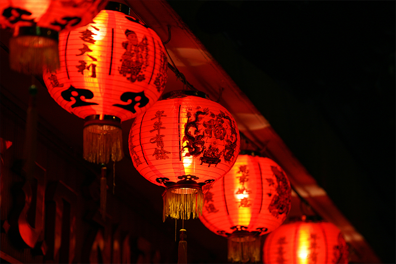 Đèn lồng đỏ đón tết