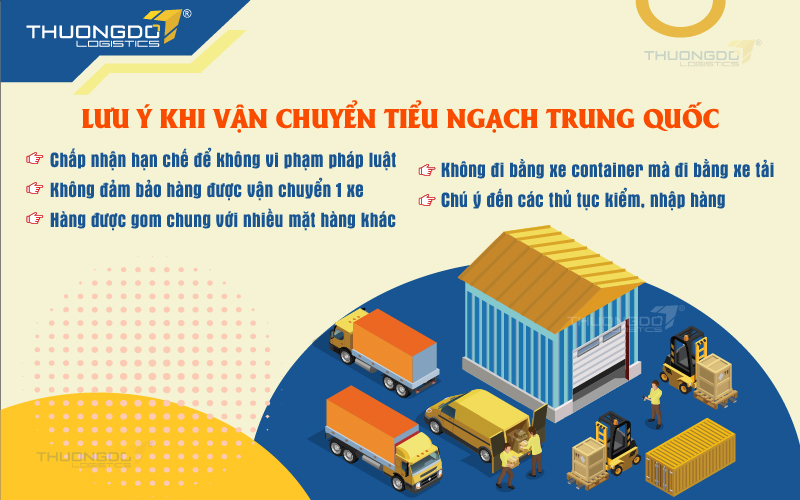 Lưu ý khi vận chuyển tiểu ngạch Trung Quốc