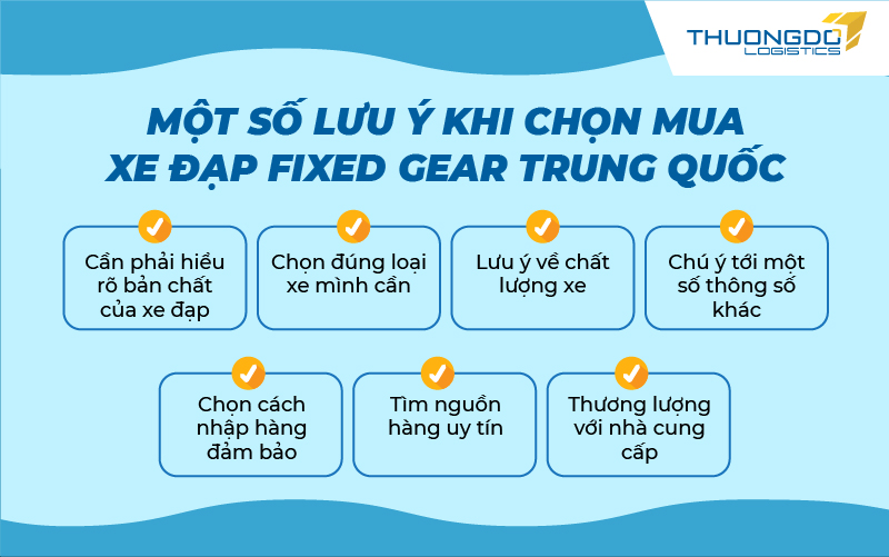 Một số lưu ý khi chọn mua xe đạp fixed gear Trung Quốc