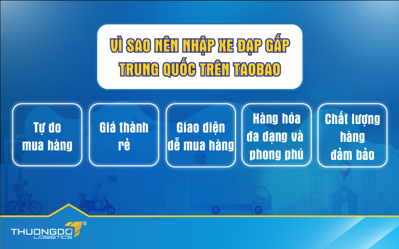Vì sao nên nhập xe đạp gấp Trung Quốc trên Taobao