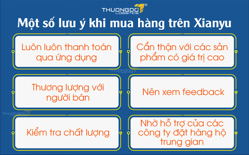 Một số lưu ý khi mua hàng trên Xianyu